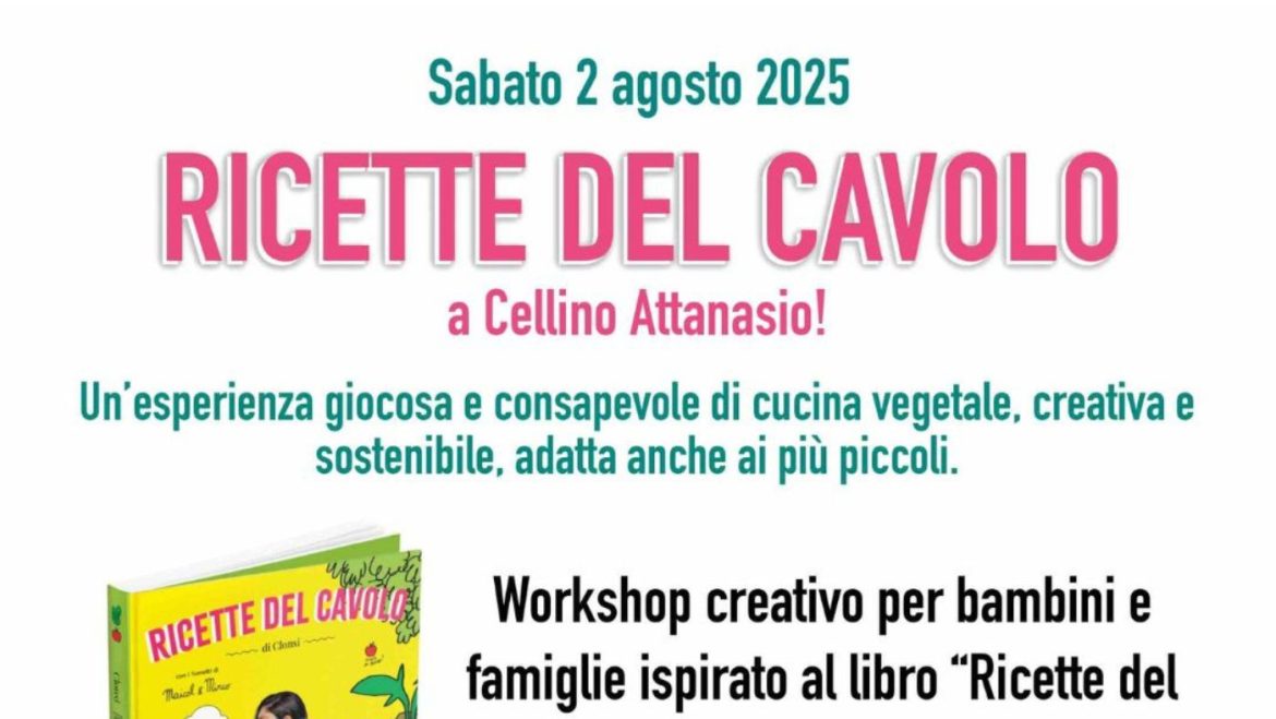 Ricette del Cavolo a Cellino Attanasio workshop per bambini e famiglie