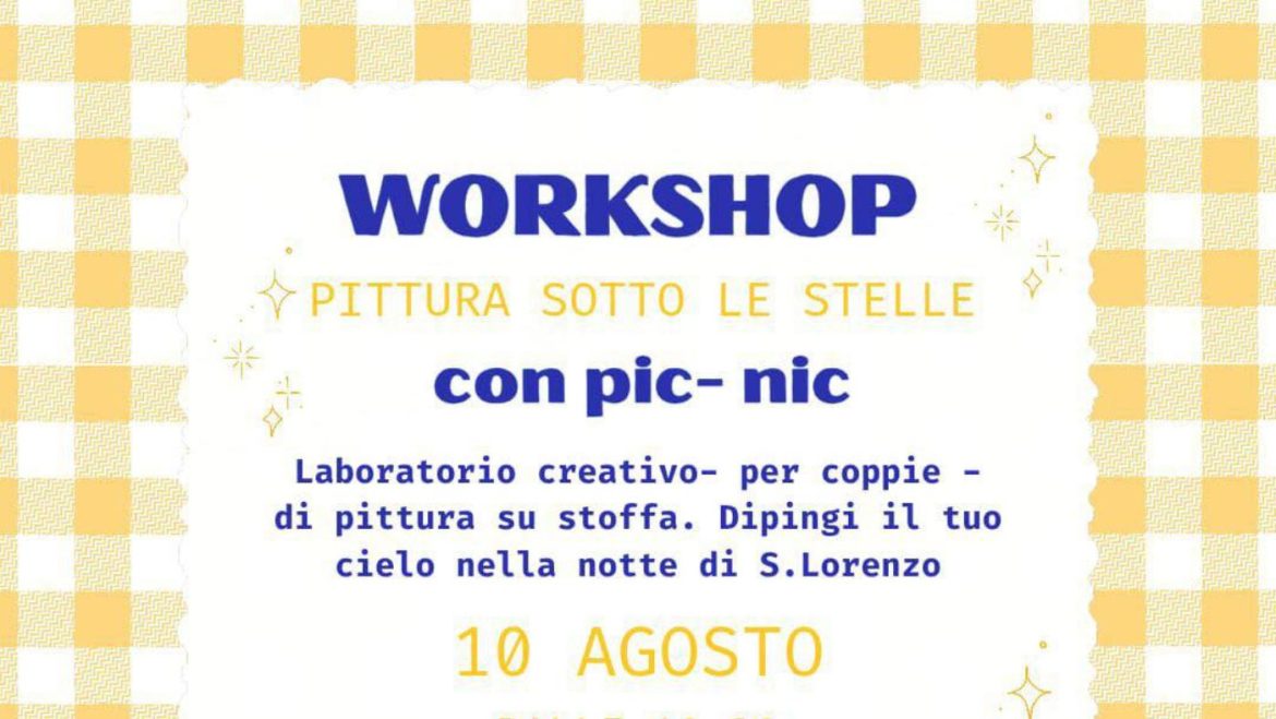 Pittura sotto le stelle con Picnic sotto gli ulivi in azienda agricola
