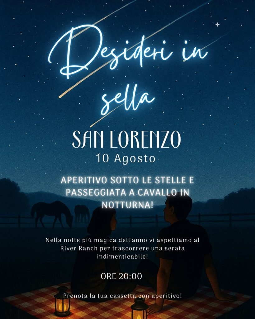 Notte di San Lorenzo a Bellante con i cavalli