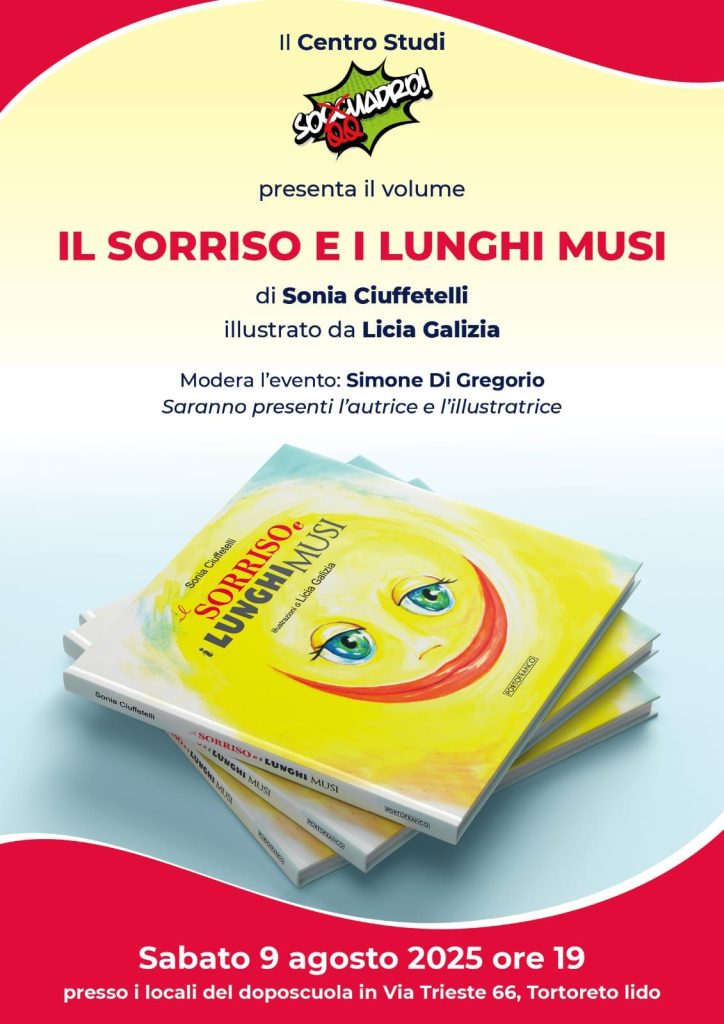 Presentazione libro Il sorriso e i lunghi musi da Soqquadro a Tortoreto
