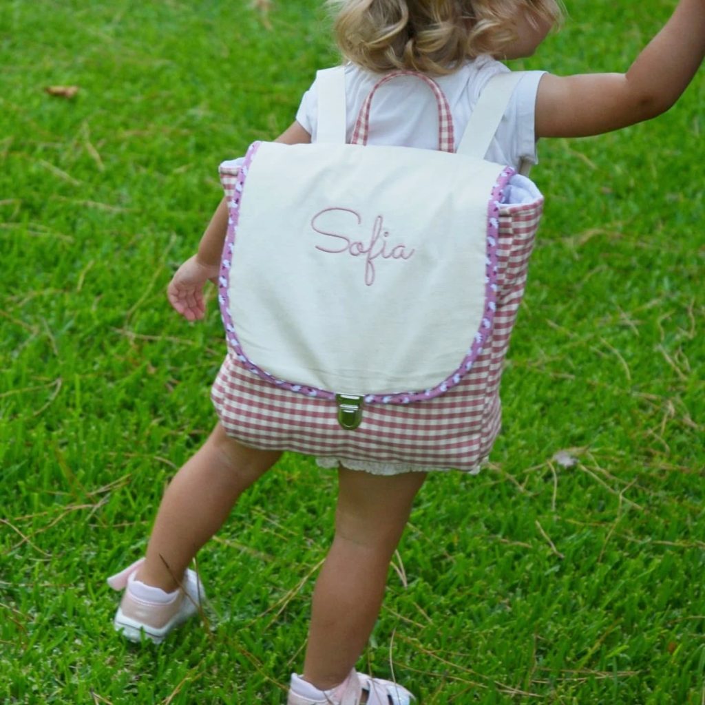 Zainetto fatto a mano di La Tela di Carlotta il fatto a mano con amore per il back to school