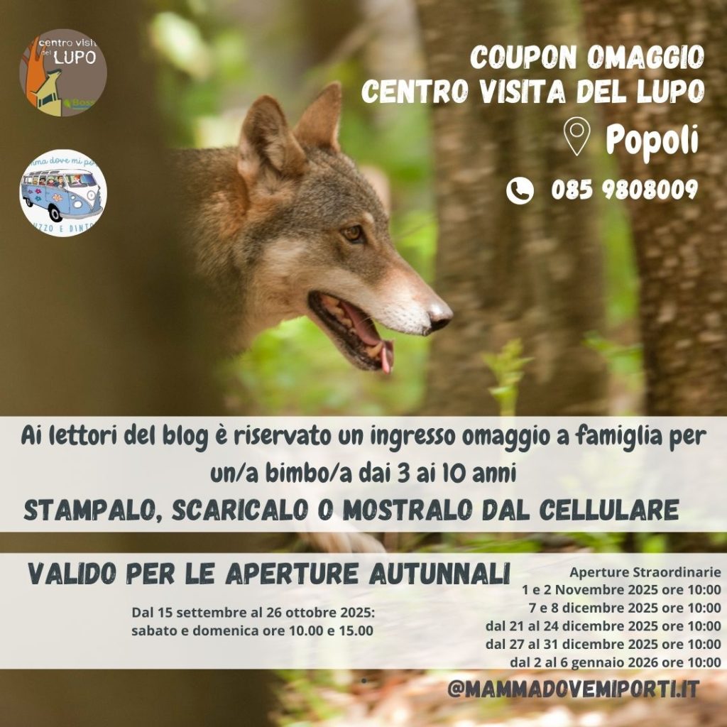Coupon Omaggio Centro Visita del Lupo a Popoli