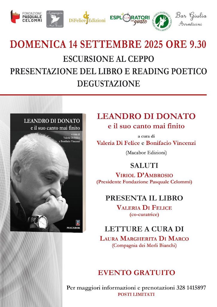 Escursione letture e degustazione a Torricella Sicura evento gratuito