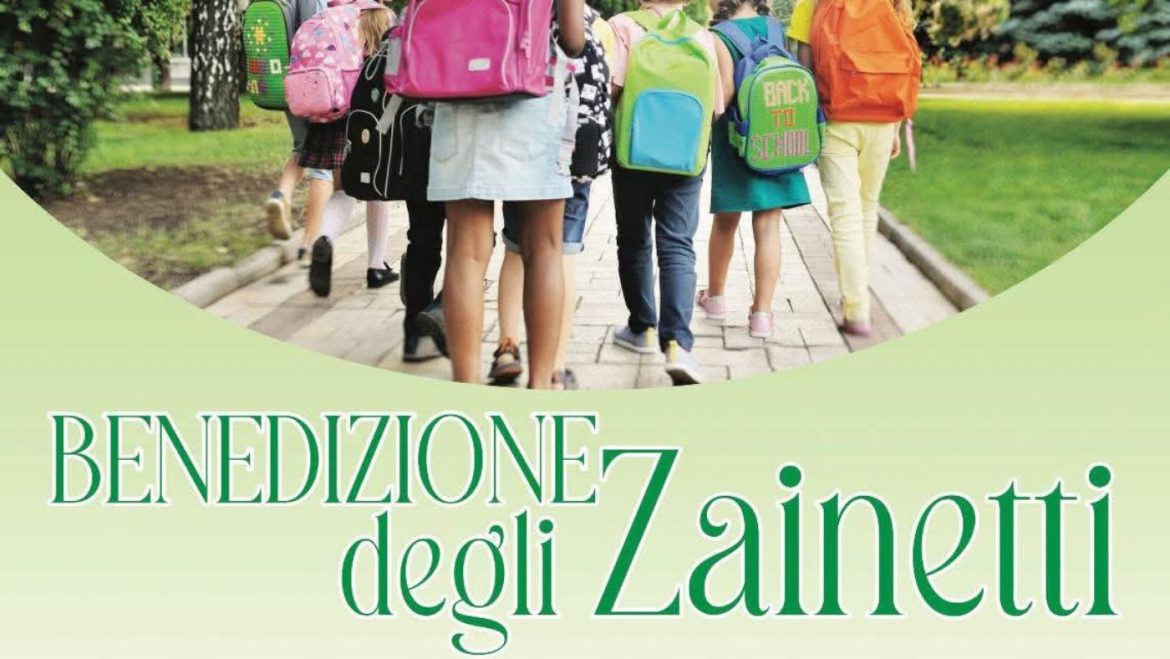 Benedizione degli Zainetti a Teramo per la riapertura della scuola