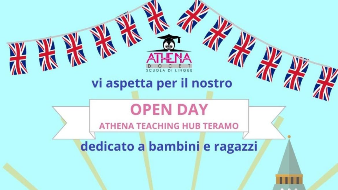 Open Day Athena Teaching Hub Teramo corsi di lingue per bambini e ragazzi