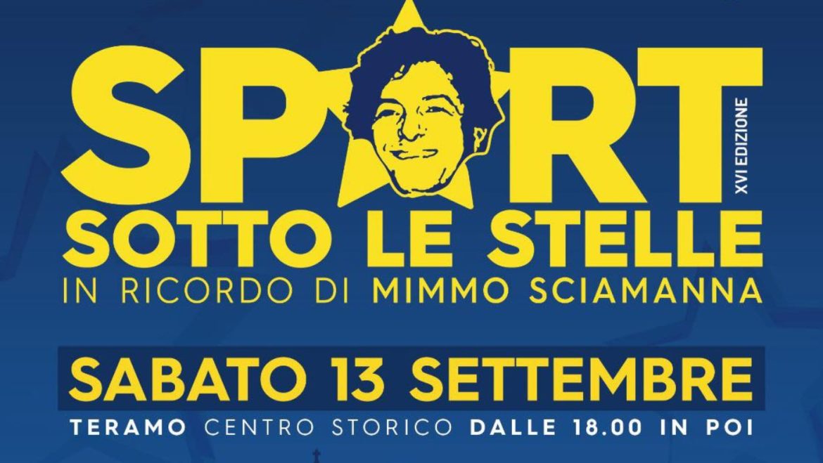 Sport sotto le stelle 2025 a Teramo il programma completo
