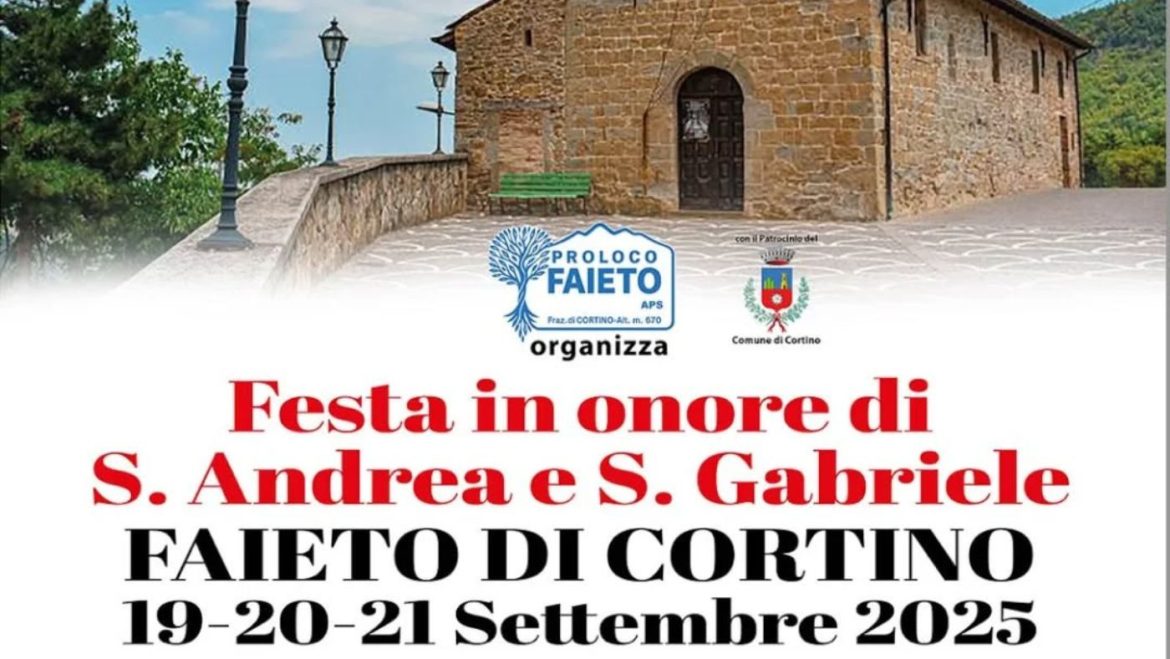 Festa in onore di Sant’Andrea e San Gabriele a Faieto di Cortino il programma completo