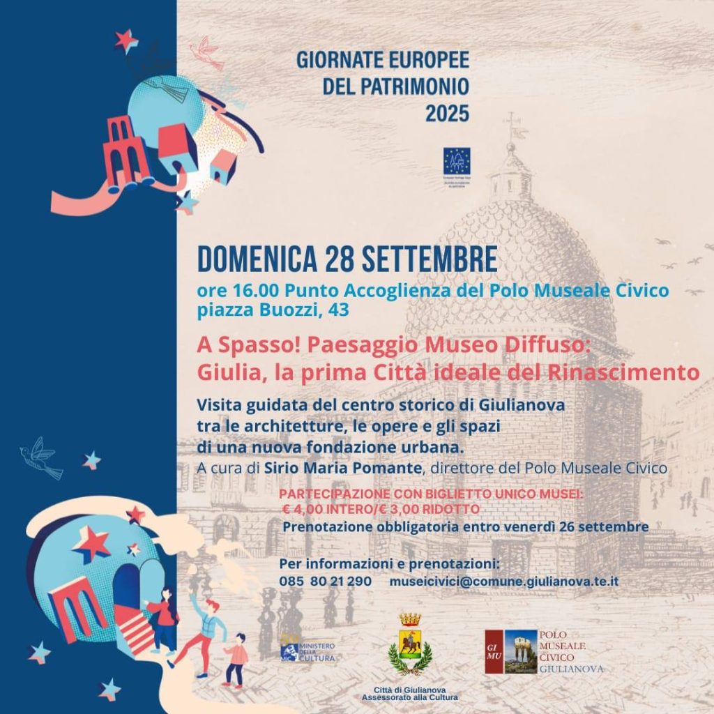 Giornate Europee del Patrimonio domenica 28 settembre a Giulianova