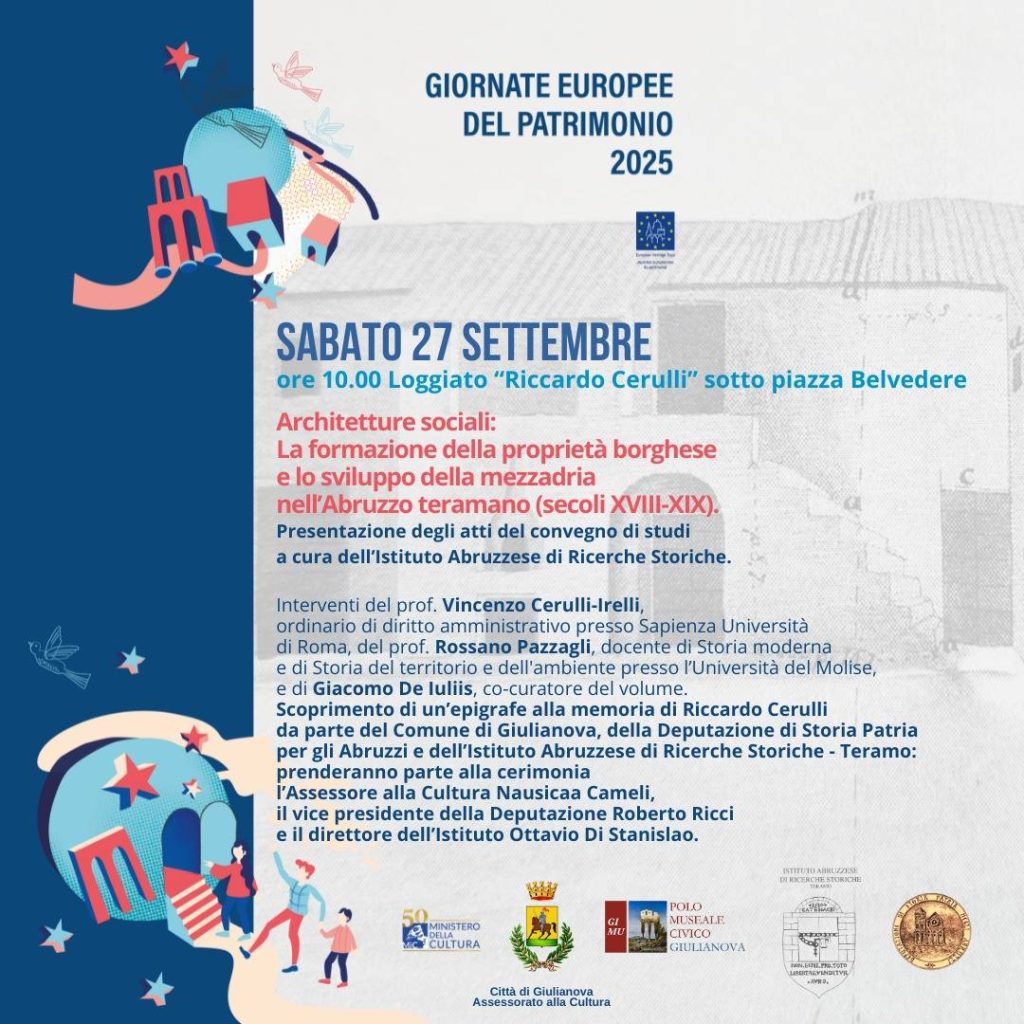 Giornate Europee del Patrimonio sabato 27 settembre a Giulianova