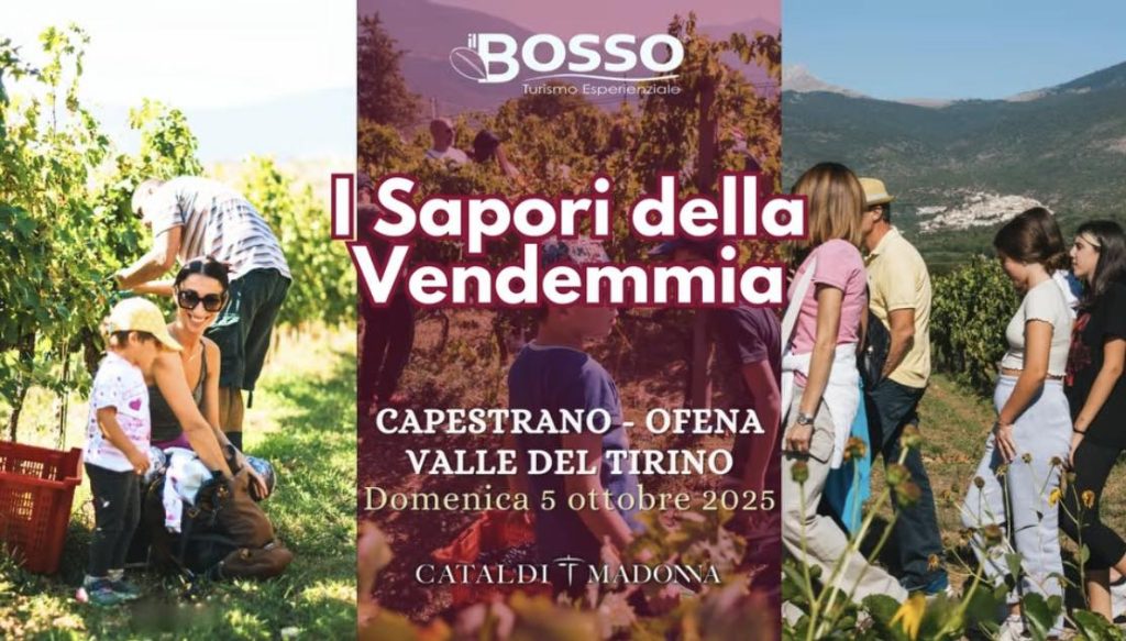 I sapori della vendemmia a Capestrano nella Valle del Tirino