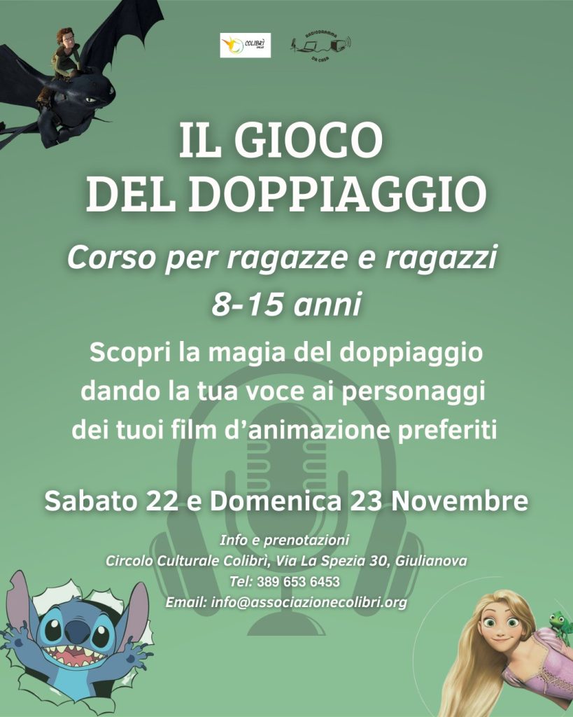 Il gioco del doppiaggio a Giulianova