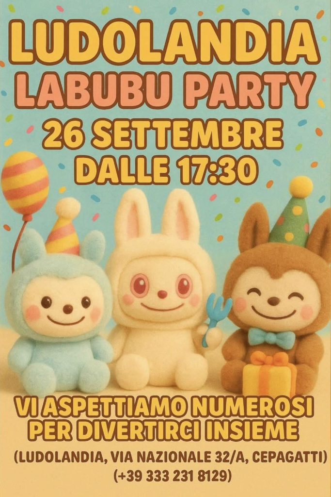 Labubu Party a Cepagatti laboratorio animazione merenda