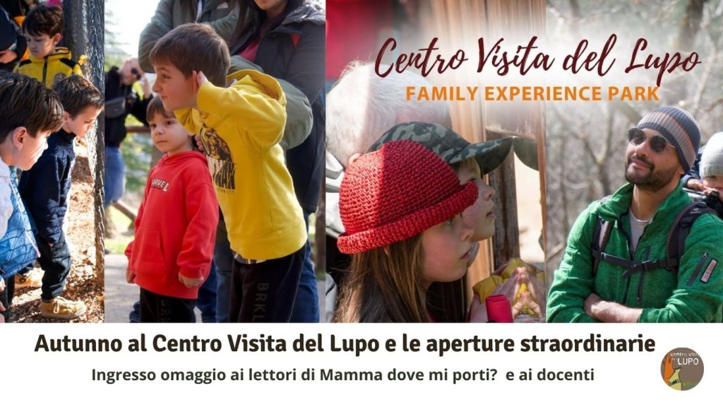 L'autunno al Centro Visita del Lupo fino alla Befana con ingresso omaggio per bimbi e docenti