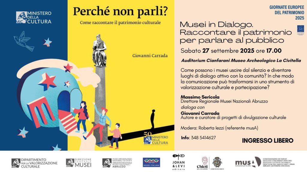 Musei in dialogo incontro con Giovanni Carrada al Museo La Civitella