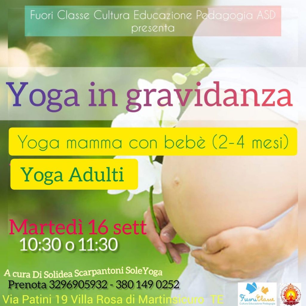 Yoga in gravidanza yoga con bebè e yoga adulti a Villa Rosa di Martinsicuro corsi in partenza