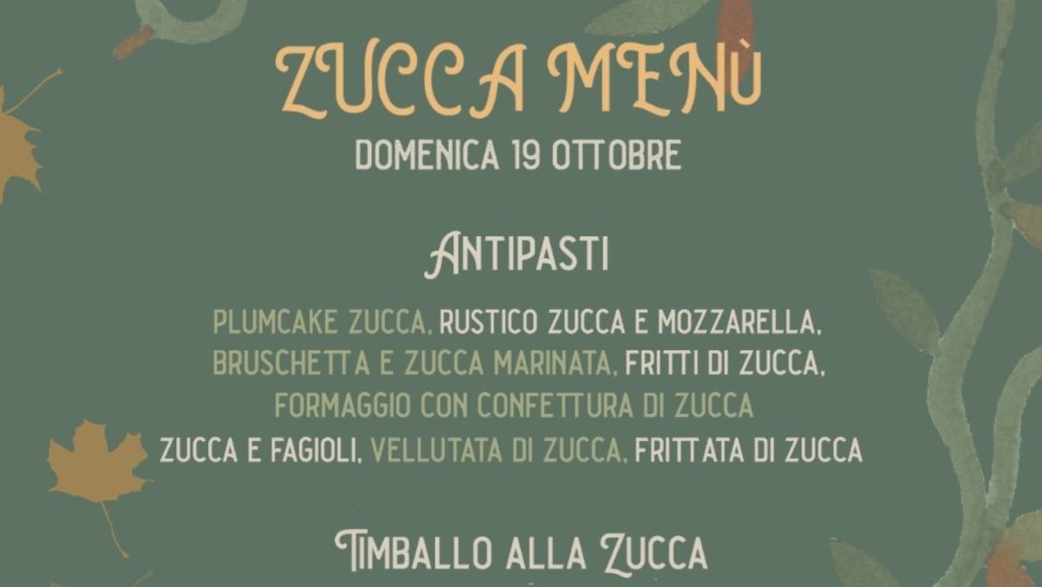 Pranzo d’autunno in agriturismo a Civitaquana a base di zucca