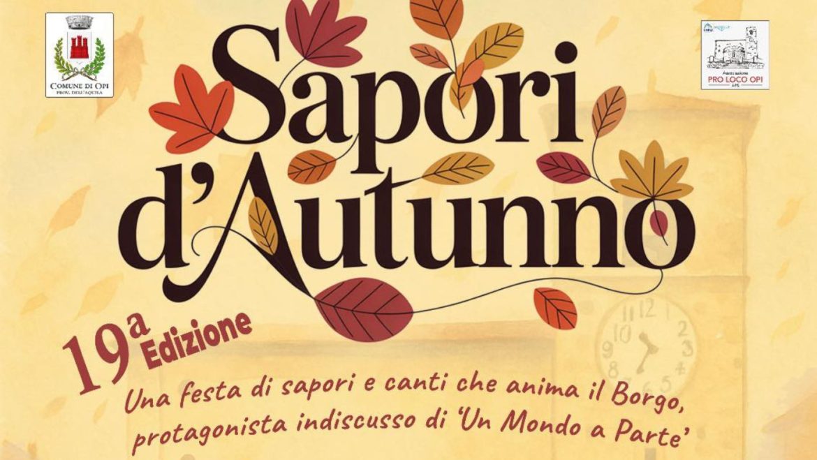 Sapori d’Autunno 2025 a Opi passeggiate, benessere, musica, giochi e stand