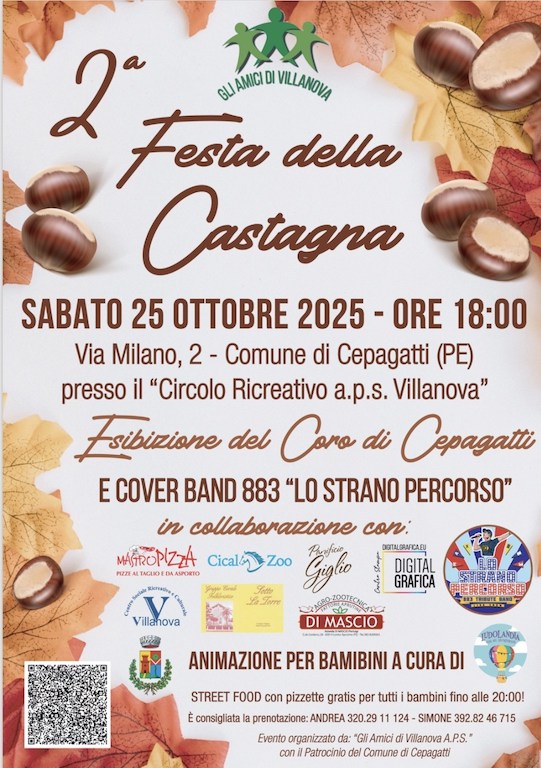 Festa della Castagna a Cepagatti animazione, musica e castagne
