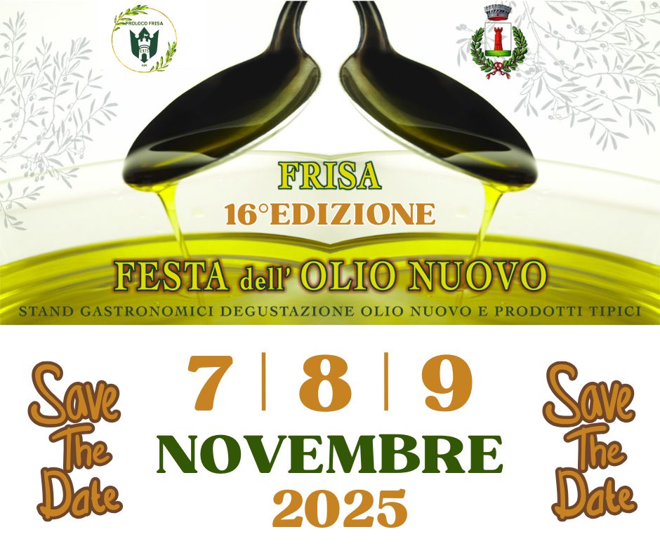 Festa dell'olio nuovo 2025 a Frisa