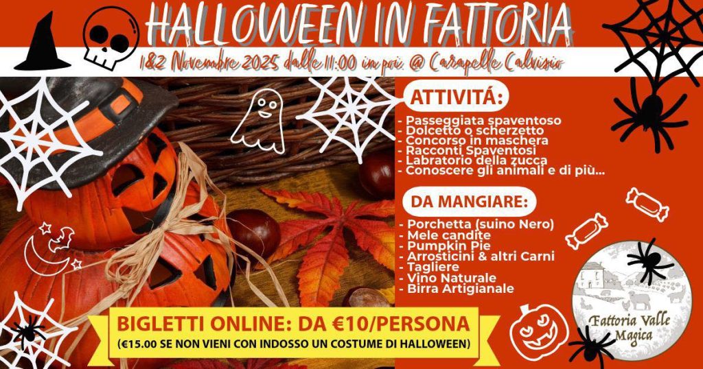 Halloween in fattoria 2025 a Carapelle Calvisio