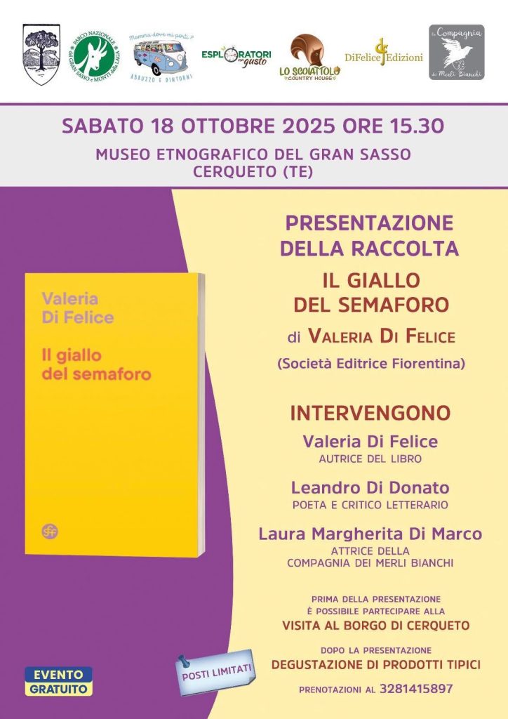 Il Semaforo Giallo a Cerqueto visita al borgo, presentazione libro e degustazione - evento gratuito