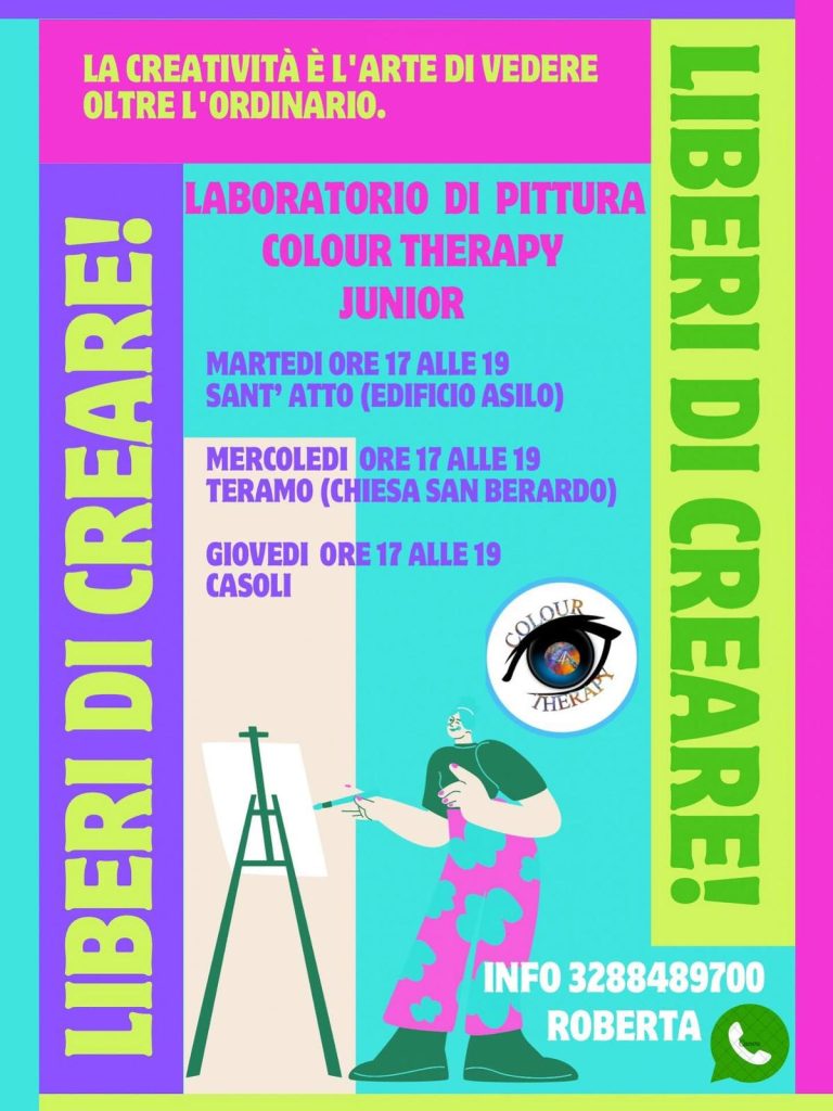 Laboratorio di Pittura per bambini a Teramo e Casoli di Atri