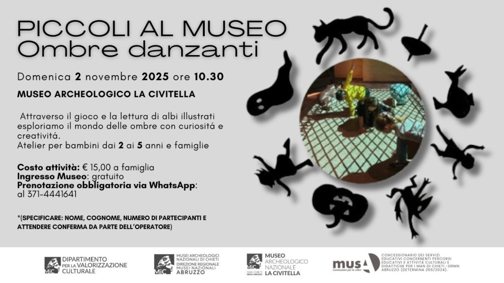Laboratorio per bambini al Museo Archeologico La Civitella a Chieti