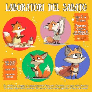 Laboratori per bambini a Pescara ogni sabato una nuova attività