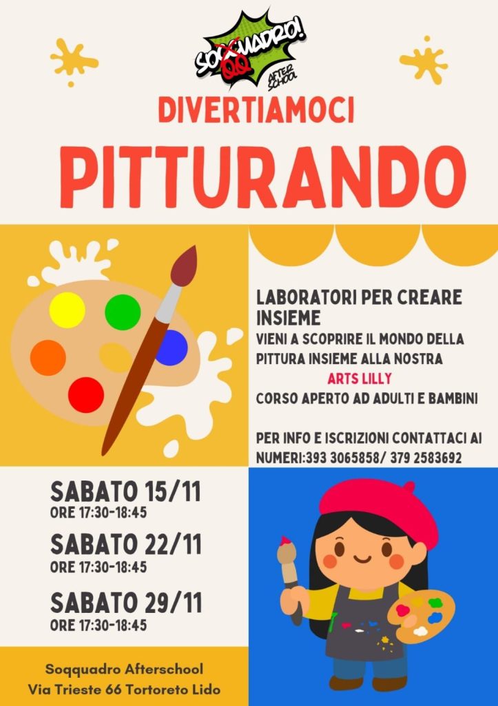 Corsi di Pittura a Tortoreto per adutli e bambini