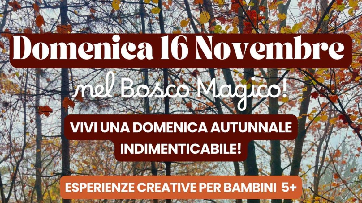 Domenica nel bosco magico a Introdacqua laboratorio creativo e prodotti tipici