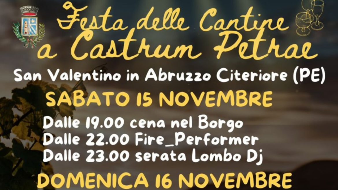 Festa delle Cantine a Castrum Petrae a San Valentino in Abruzzo Citeriore