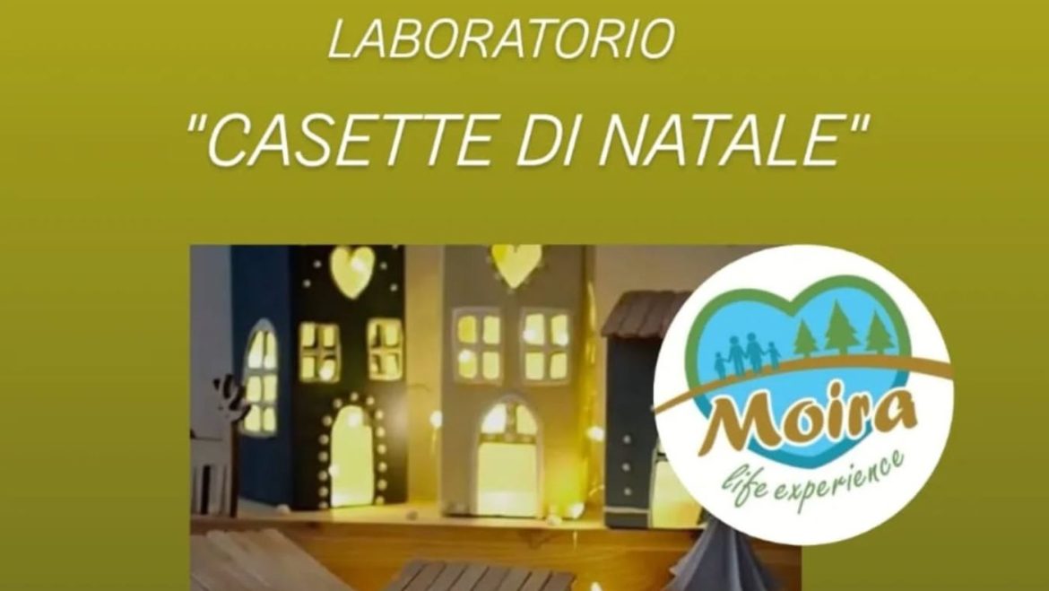 Laboratorio di Natale a Paglieta con le Casette da regalare