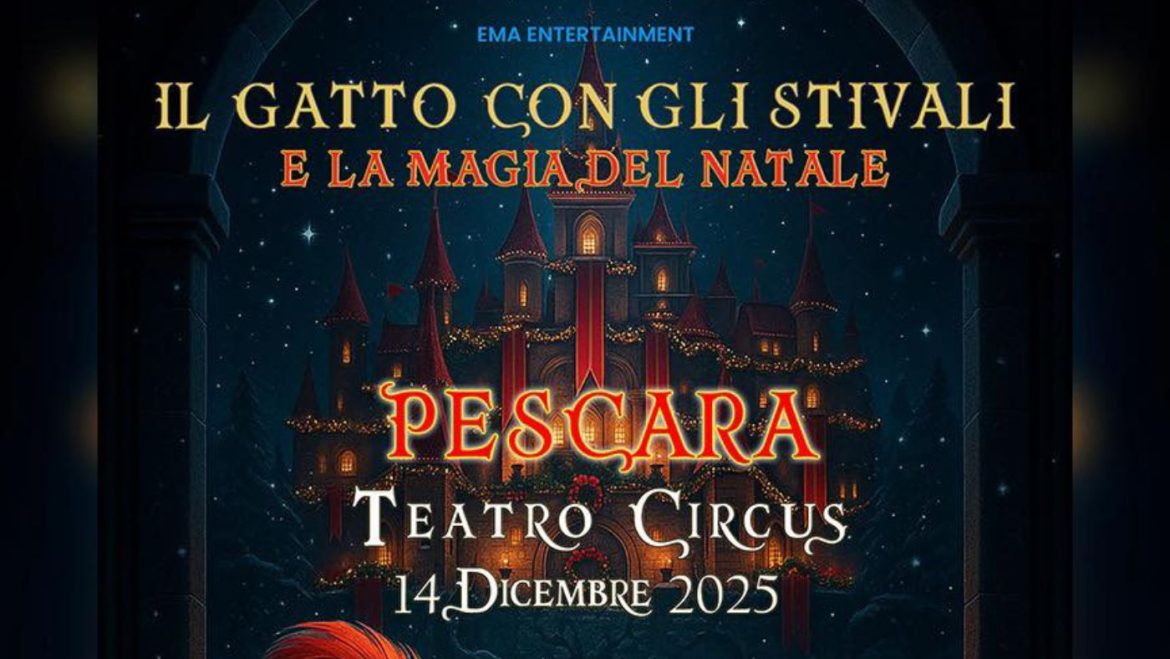Il Gatto con gli stivali e la Magia del Natale il musical a Pescara unica data in Abruzzo