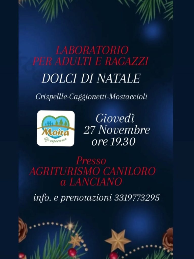 Laboratorio Dolci di Natale a Paglieta