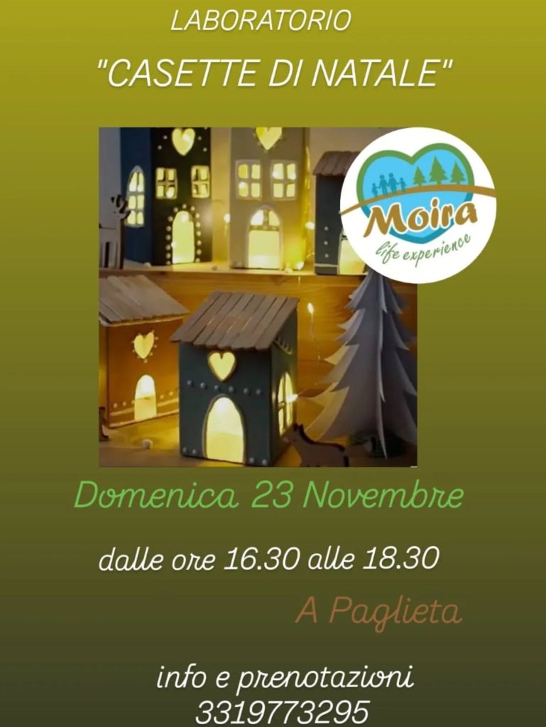 Laboratorio di Natale a Paglieta con le Casette da regalare