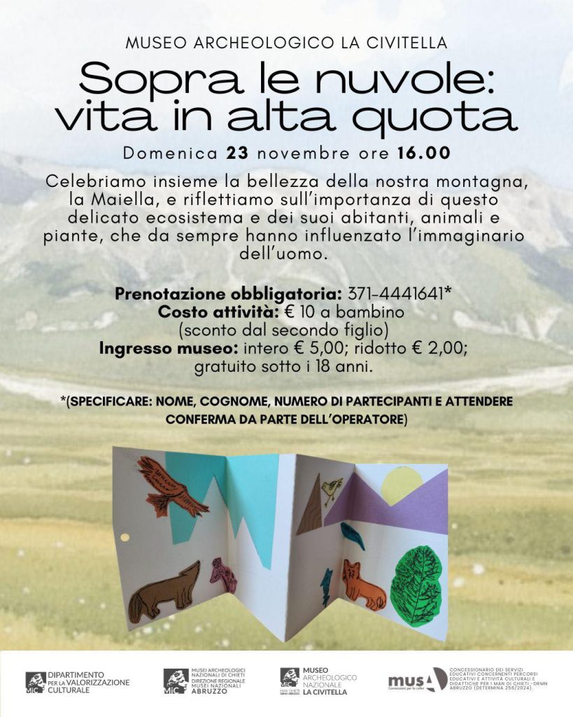 Laboratorio per bambini al Museo a Chieti