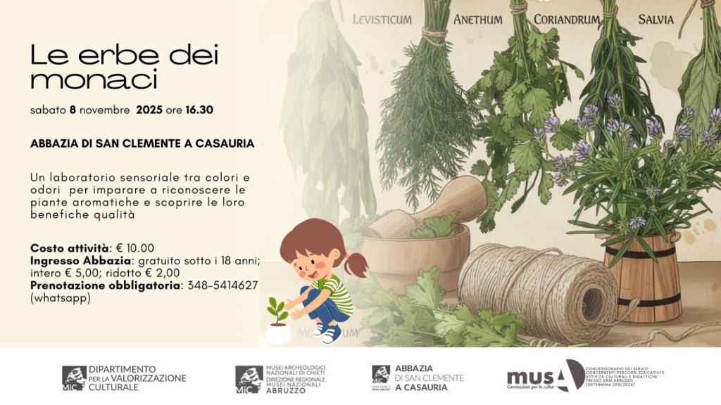 Laboratorio per bambini in Abbazia di San Clemente a Casauria a Castiglione a Casauria