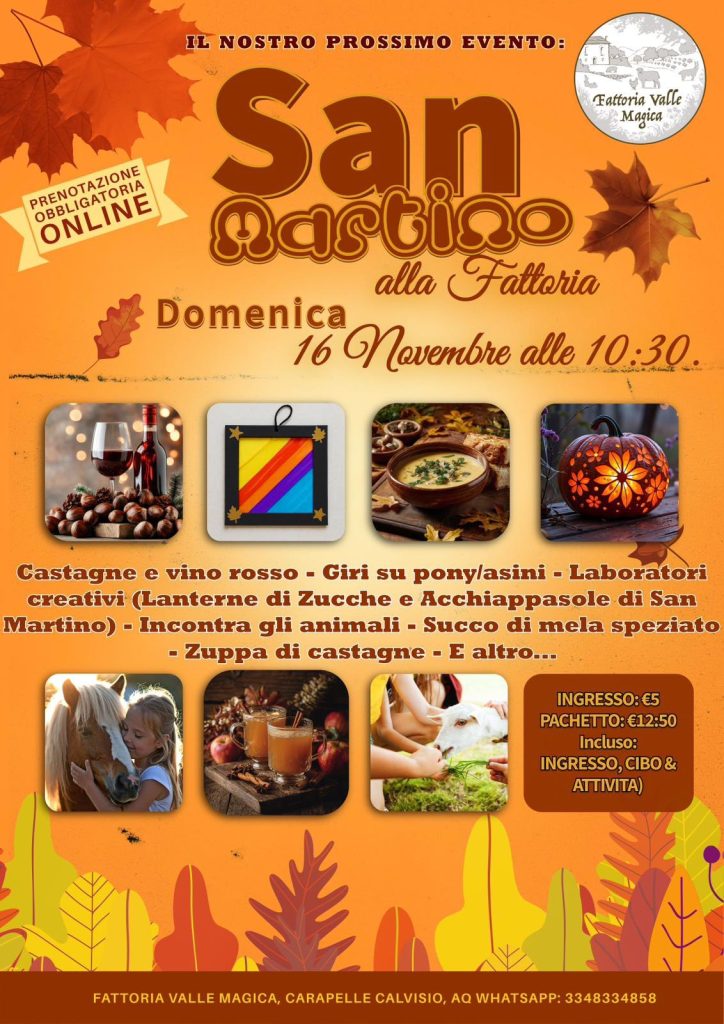 San Martino in Fattoria a Carapelle Calvisio laboratori, animali e prodotti tipici