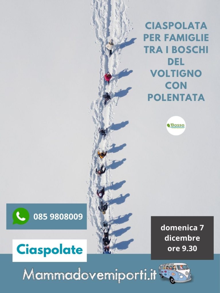 Ciaspolata per famiglie al Voltigno con polentata finale da Villa Celiera