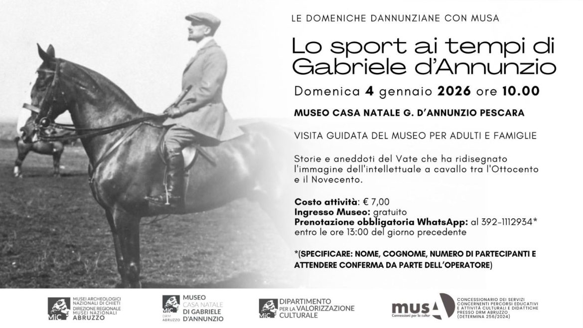Domeniche dannunziane al Museo Casa Natale D’Annunzio a Pescara