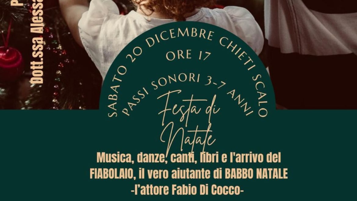 Festa di Natale: Musica e fiabe a Chieti con il vero aiutante di Babbo Natale