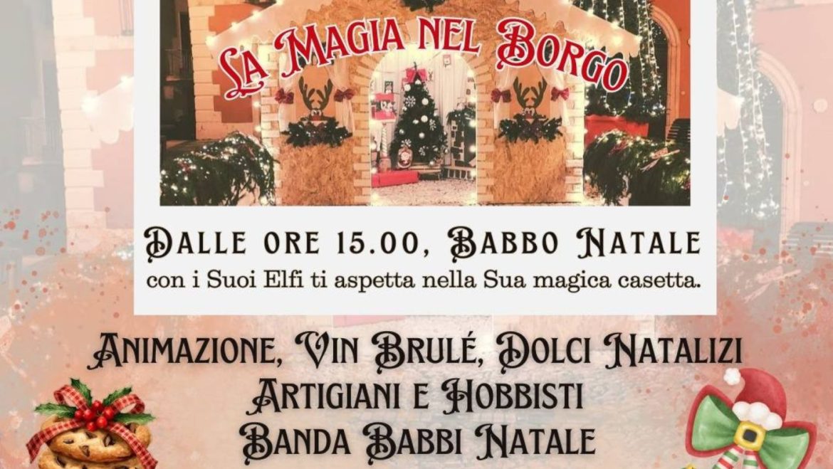 Natale a Manoppello Babbo Natale, Tombolata e dolci tipici