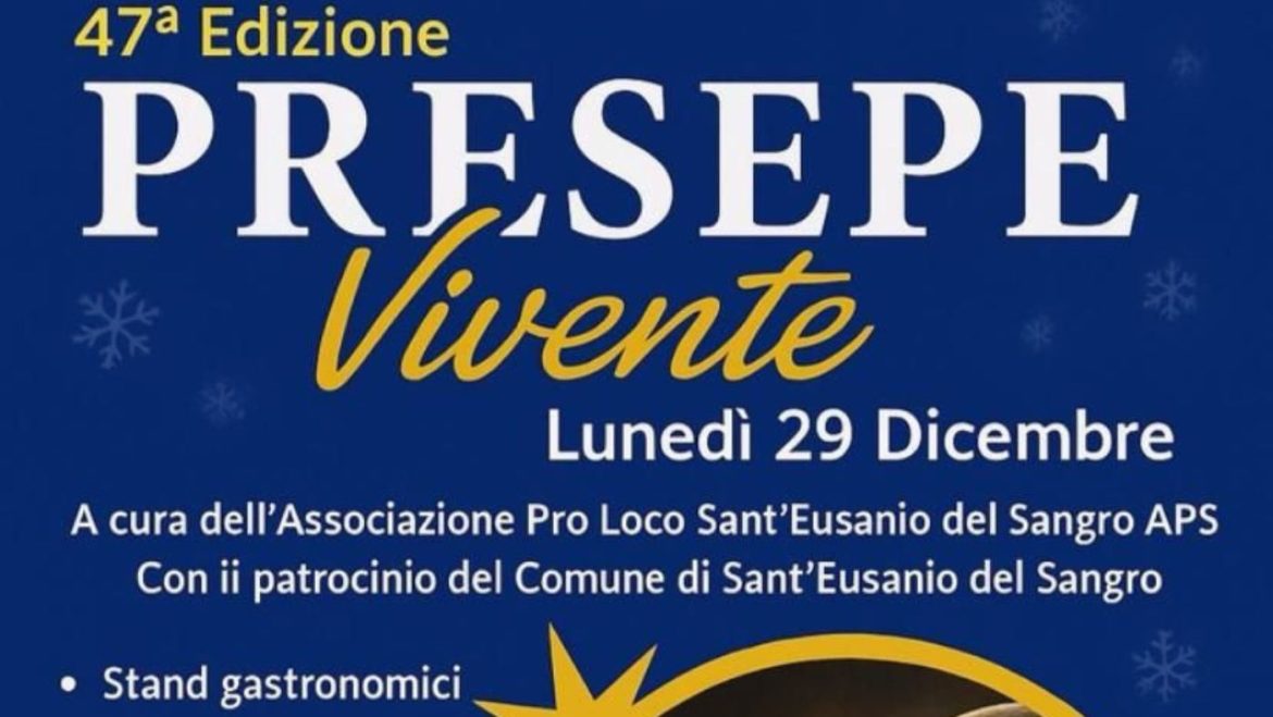 Natale a Sant’Eusanio del Sangro con Bingo e Presepe Vivente