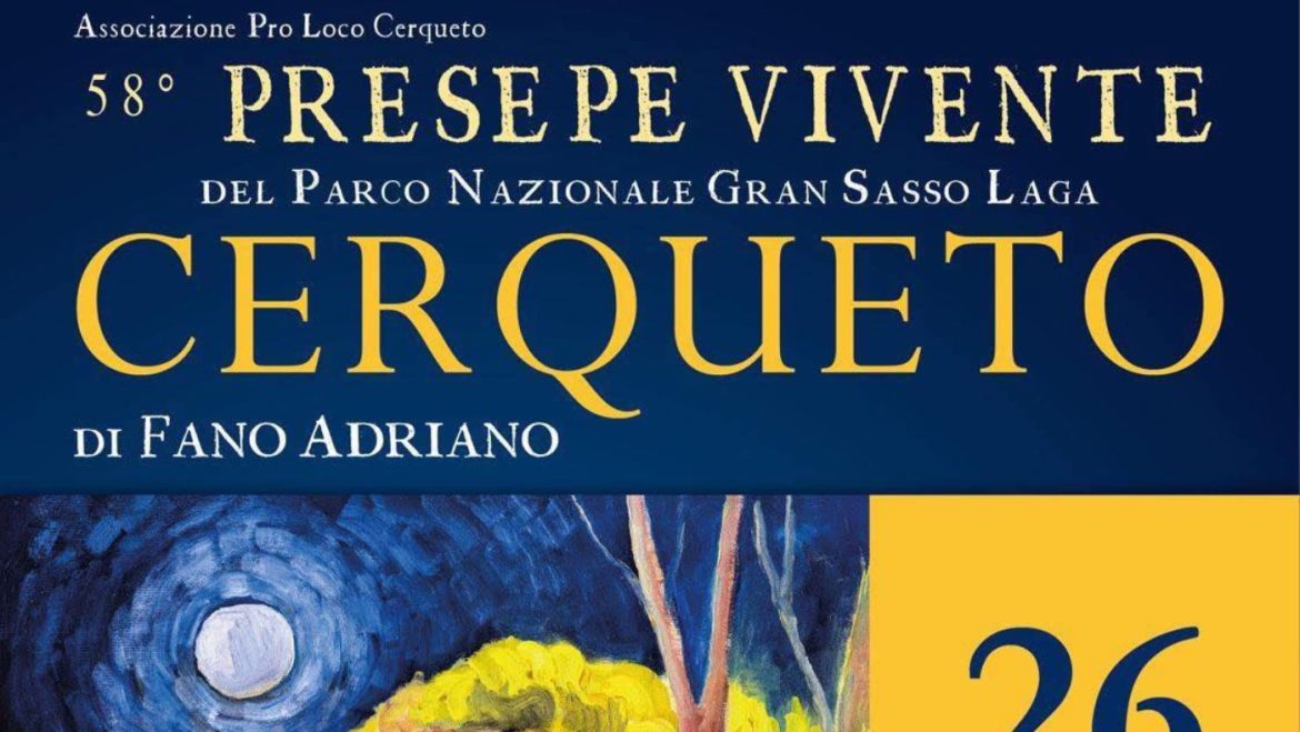 Presepe Vivente 2025 a Cerqueto di Fano Adriano la tradizione della natività