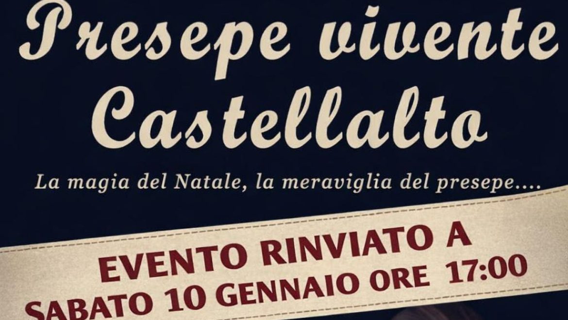 Presepe Vivente 2026 a Castellalto apre l’anno con la magia della natività
