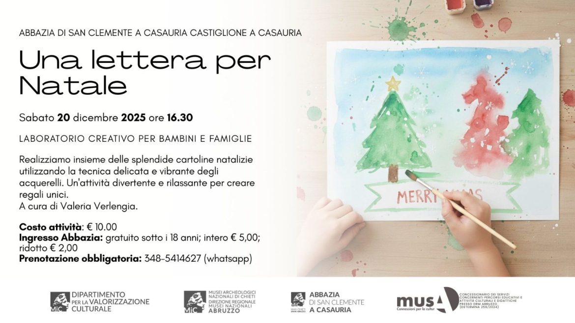 Natale in Abbazia di San Clemente a Casauria con il laboratorio per famiglie