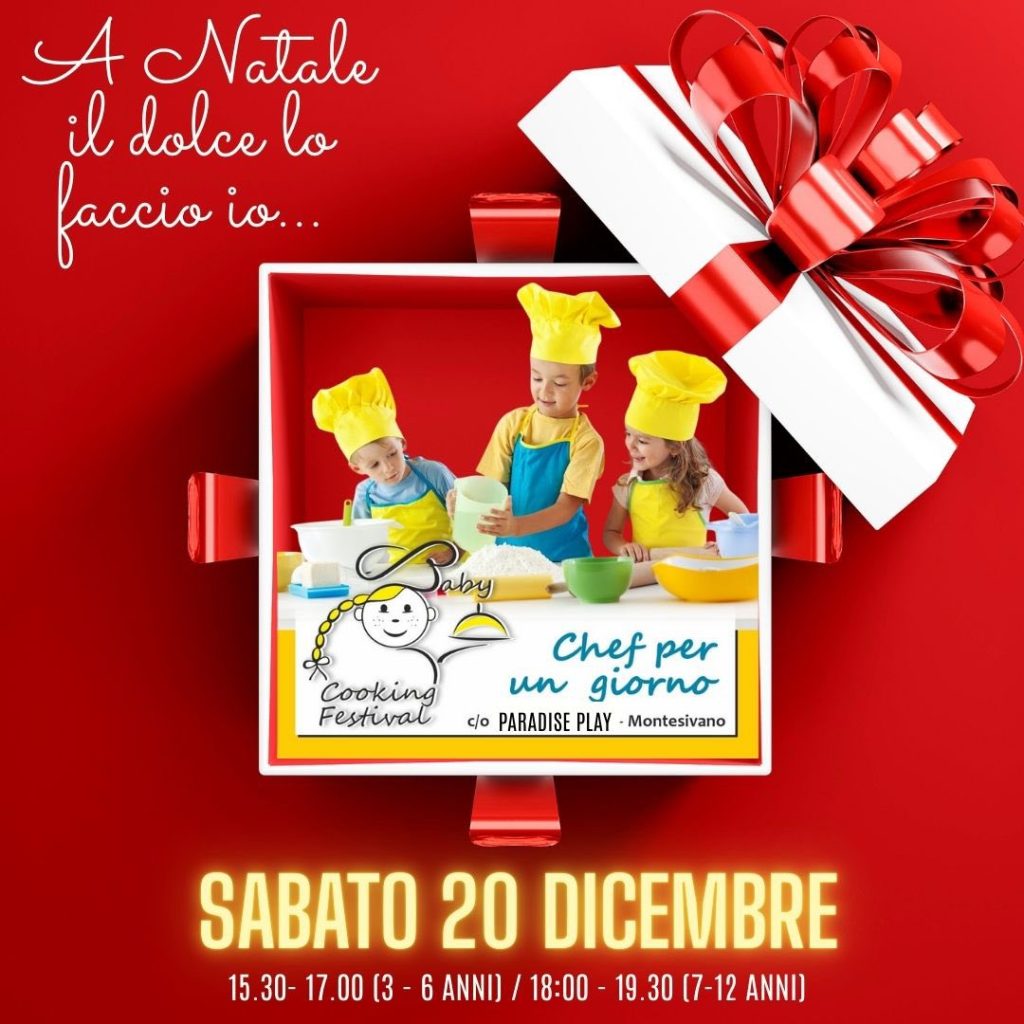 Laboratorio di pasticceria di Natale a Montesilvano da Paradise Play