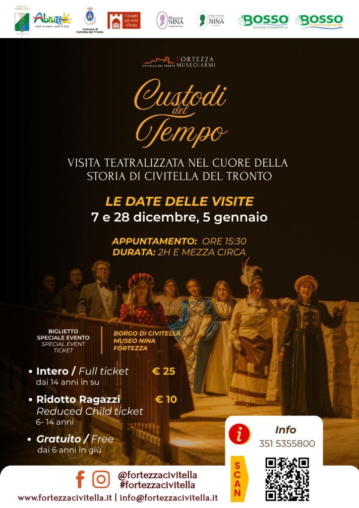 Natale a Civitella del Tronto visite teatralizzate e spettacoli itineranti tra borgo, Museo e Fortezza