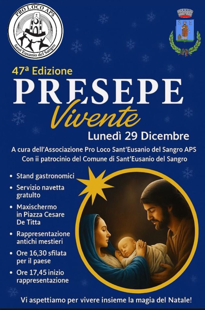 Natale a Sant'Eusanio del Sangro con Bingo e Presepe Vivente