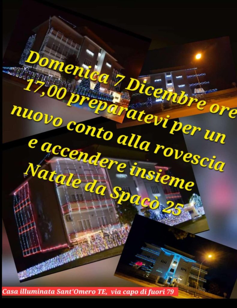 Natale a Sant'Omero con l'accensione luminarie e Presepe di Casa Spacò